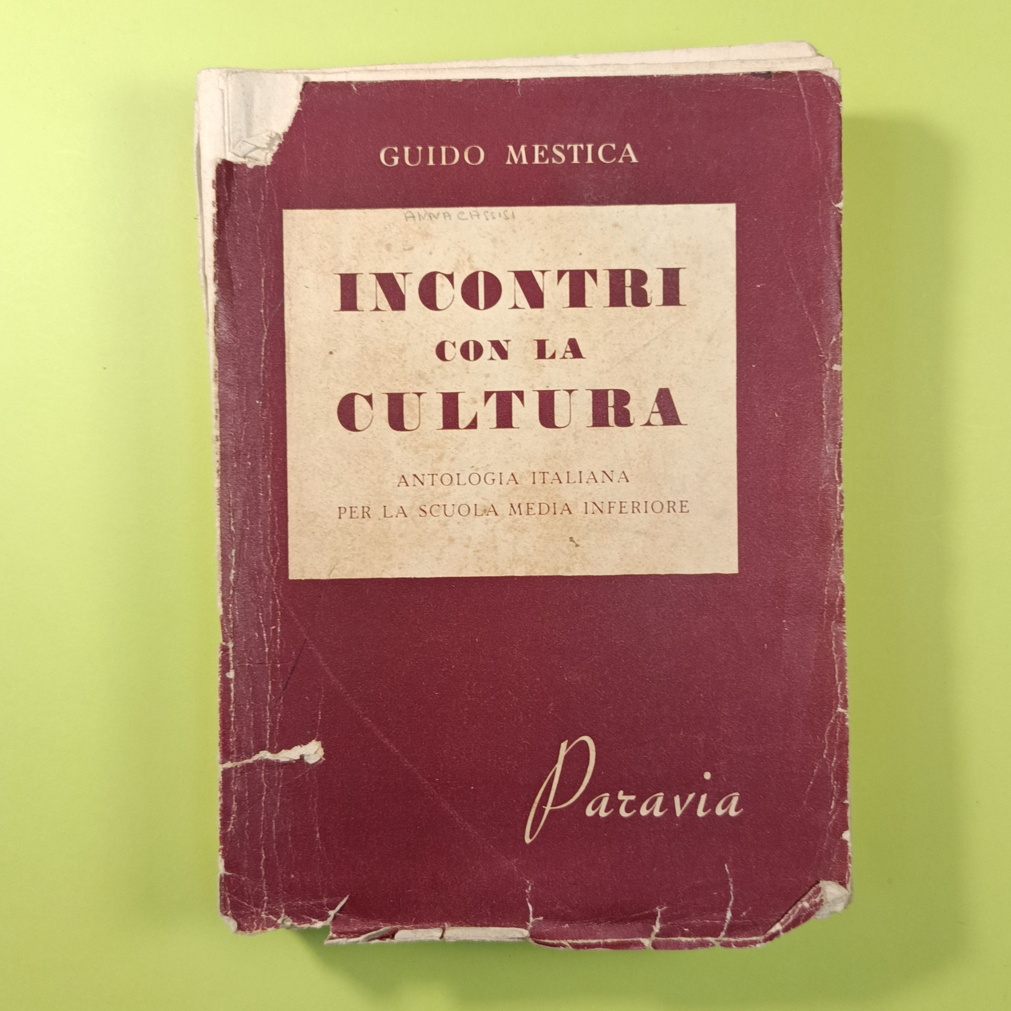 INCONTRI CON LA CULTURA