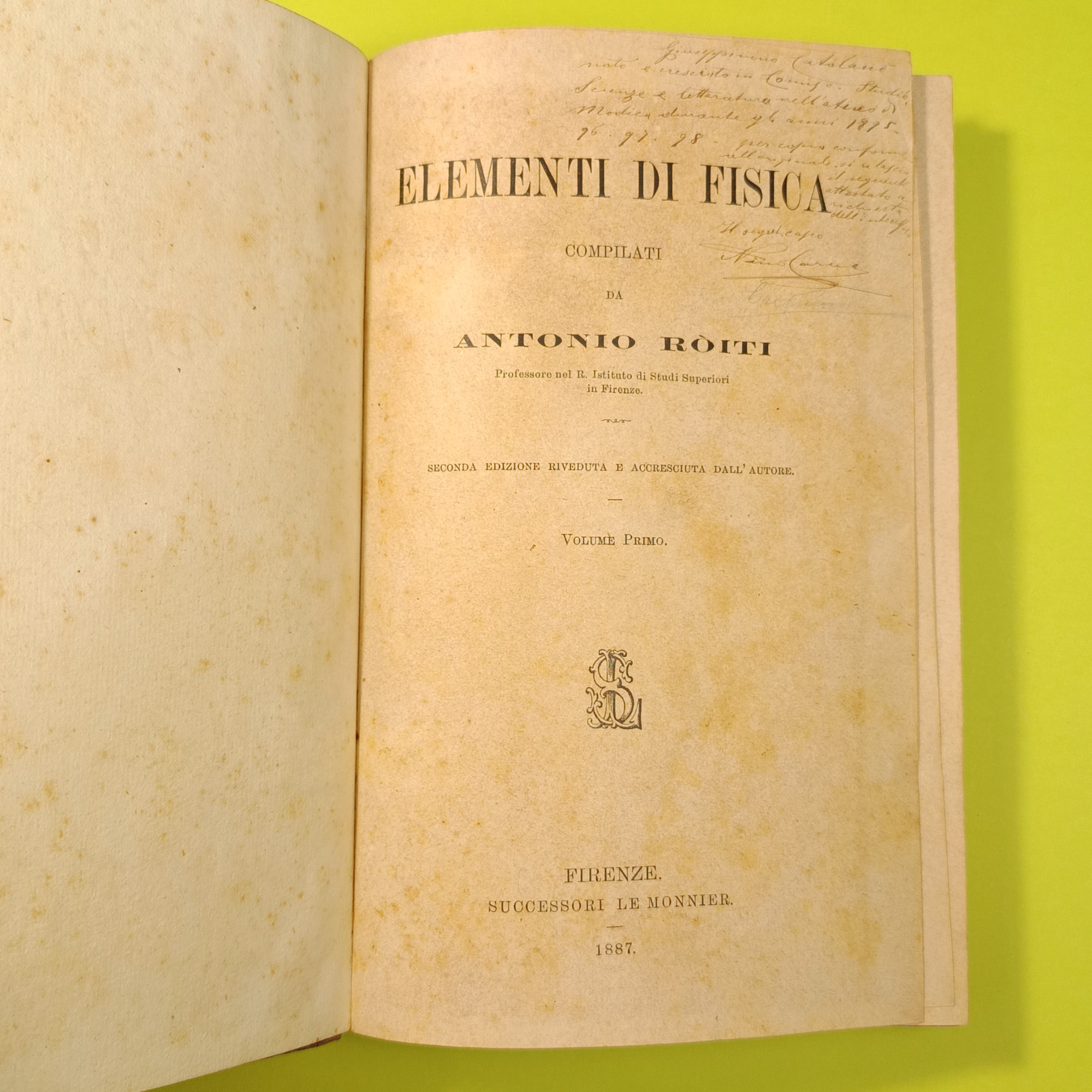 ELEMENTI DI FISICA VOL I - immagine 3