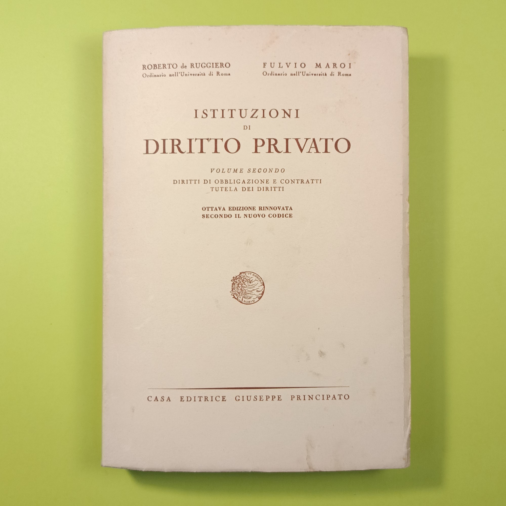 ISTITUZIONI DI DIRITTO PRIVATO VOL II