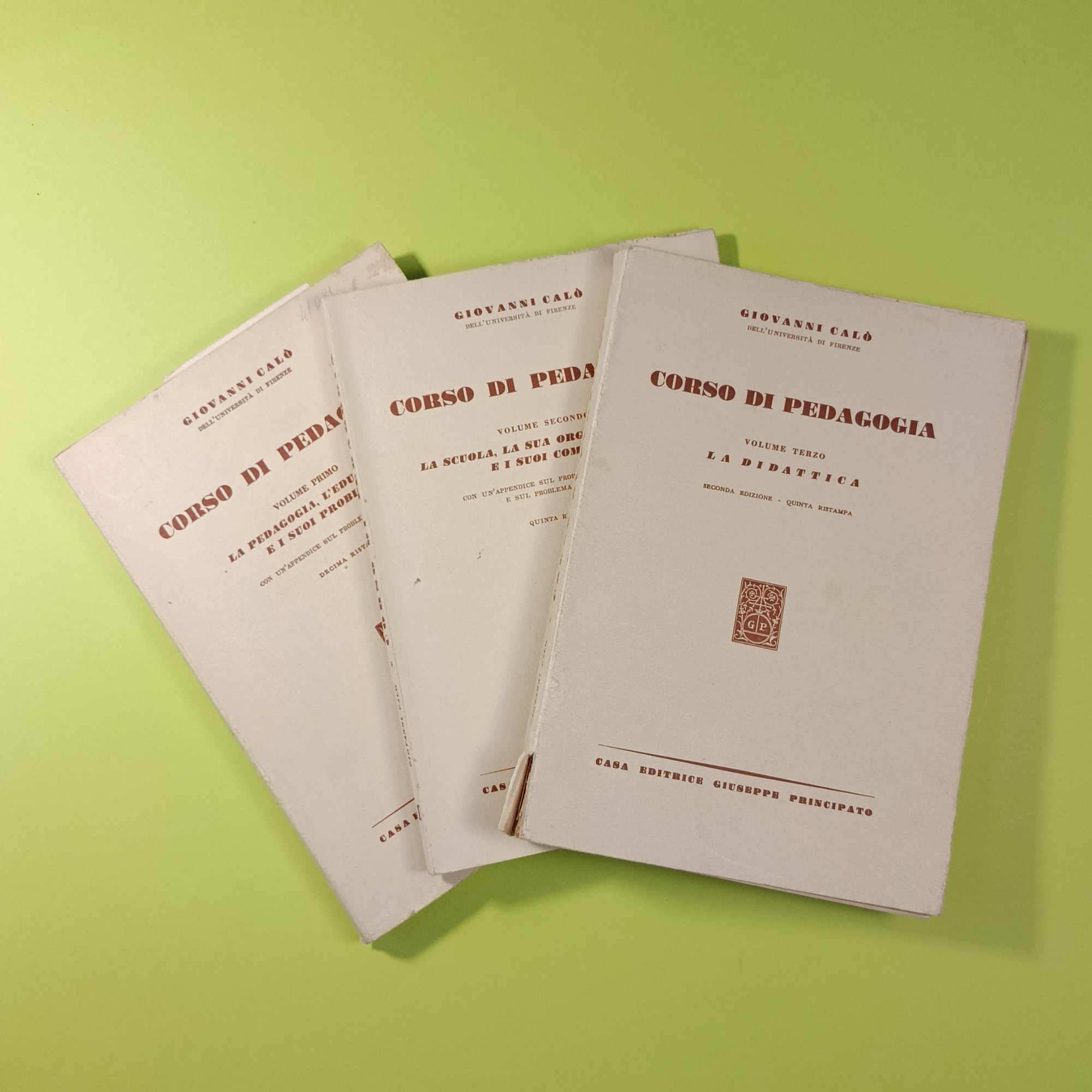 CORSO DI PEDAGOGIA 3 VOLUMI