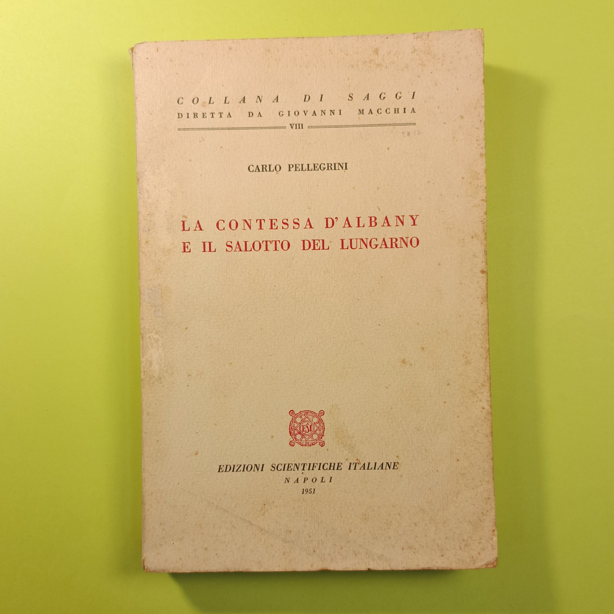LA CONTESSA D'ALBANY E IL SALOTTO DEL LUNGARNO