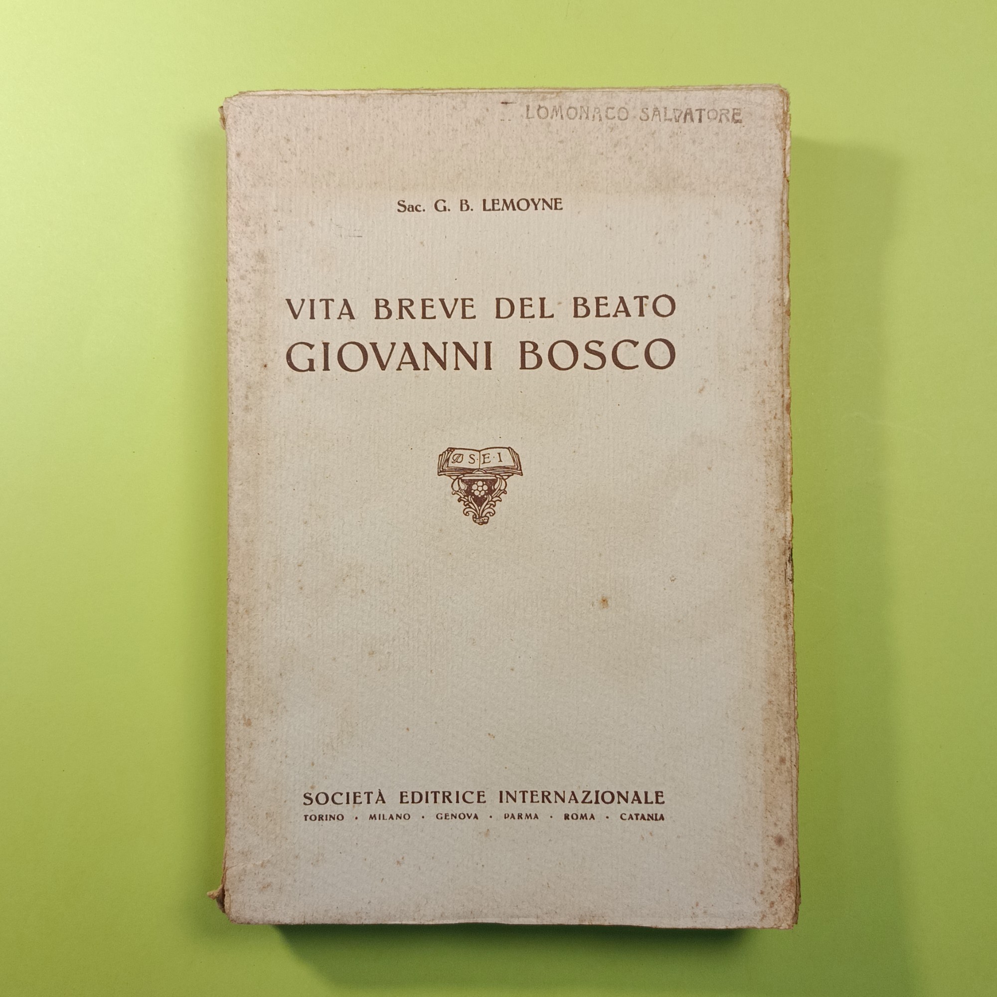 VITA BREVE DEL BEATO GIOVANNI BOSCO