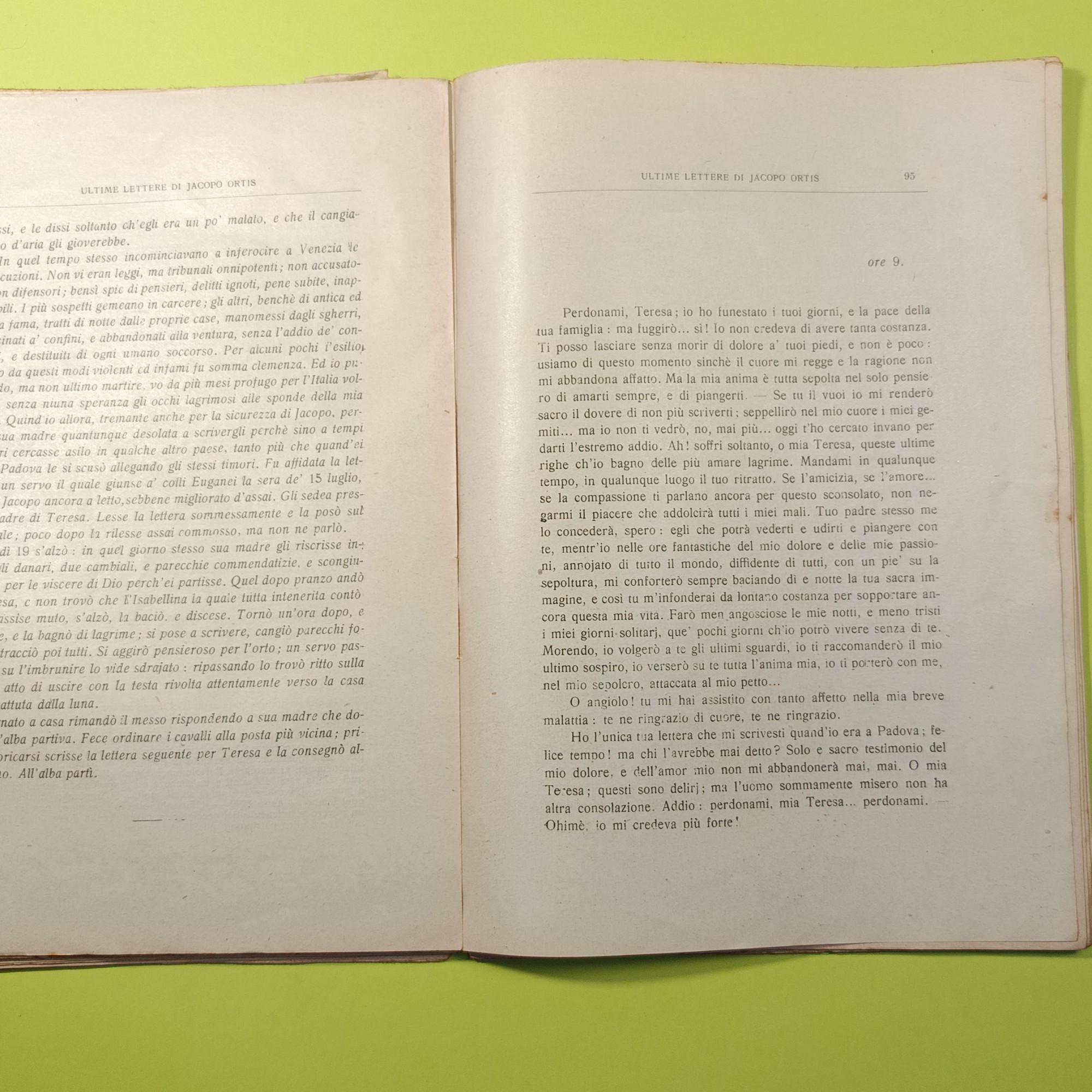 ULTIME LETTERE DI JACOPO ORTIS - immagine 3