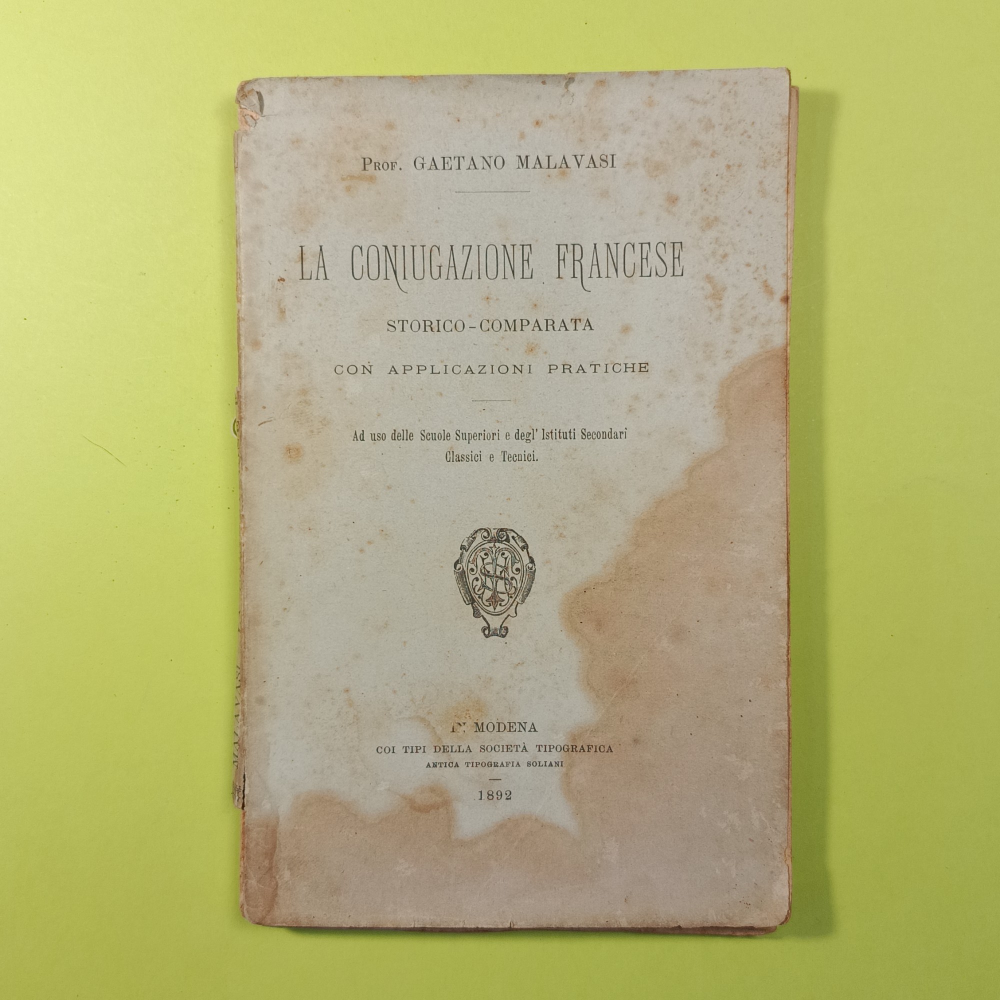 LA CONIUGAZIONE FRANCESE STORICO-COMPARATA