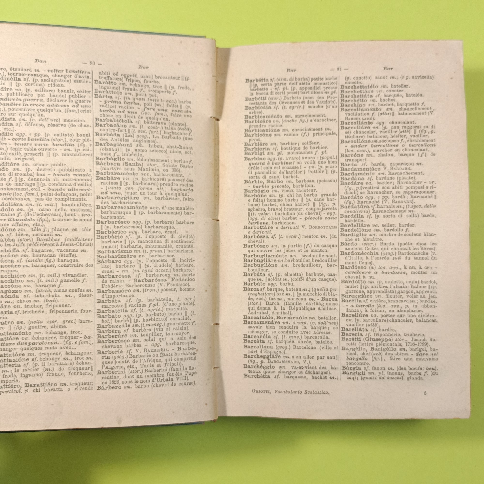 VOCABOLARIO SCOLASTICO DELLE LINGUE ITALIANA E FRANCESE - immagine 4