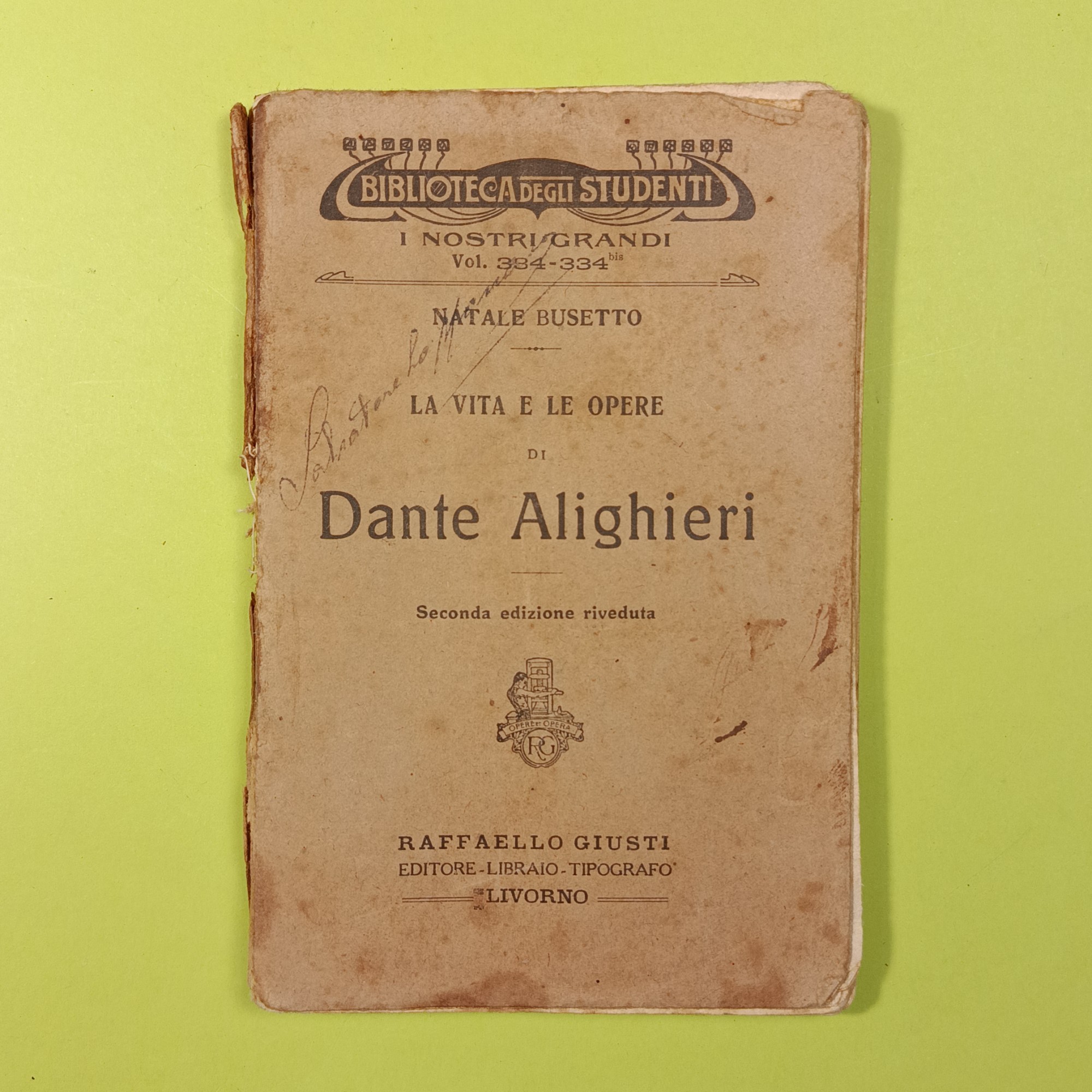 LA VITA E LE OPERE DI DANTE ALIGHIERI