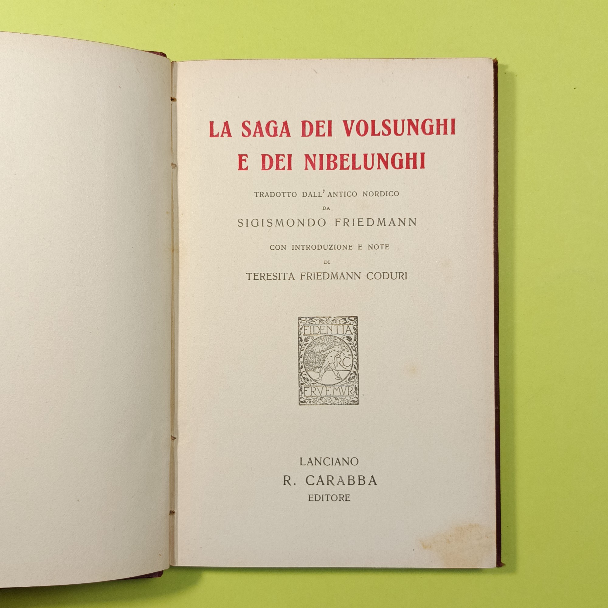 LA SAGA DEI VOLSUNGHI E DEI NIBELUNGHI