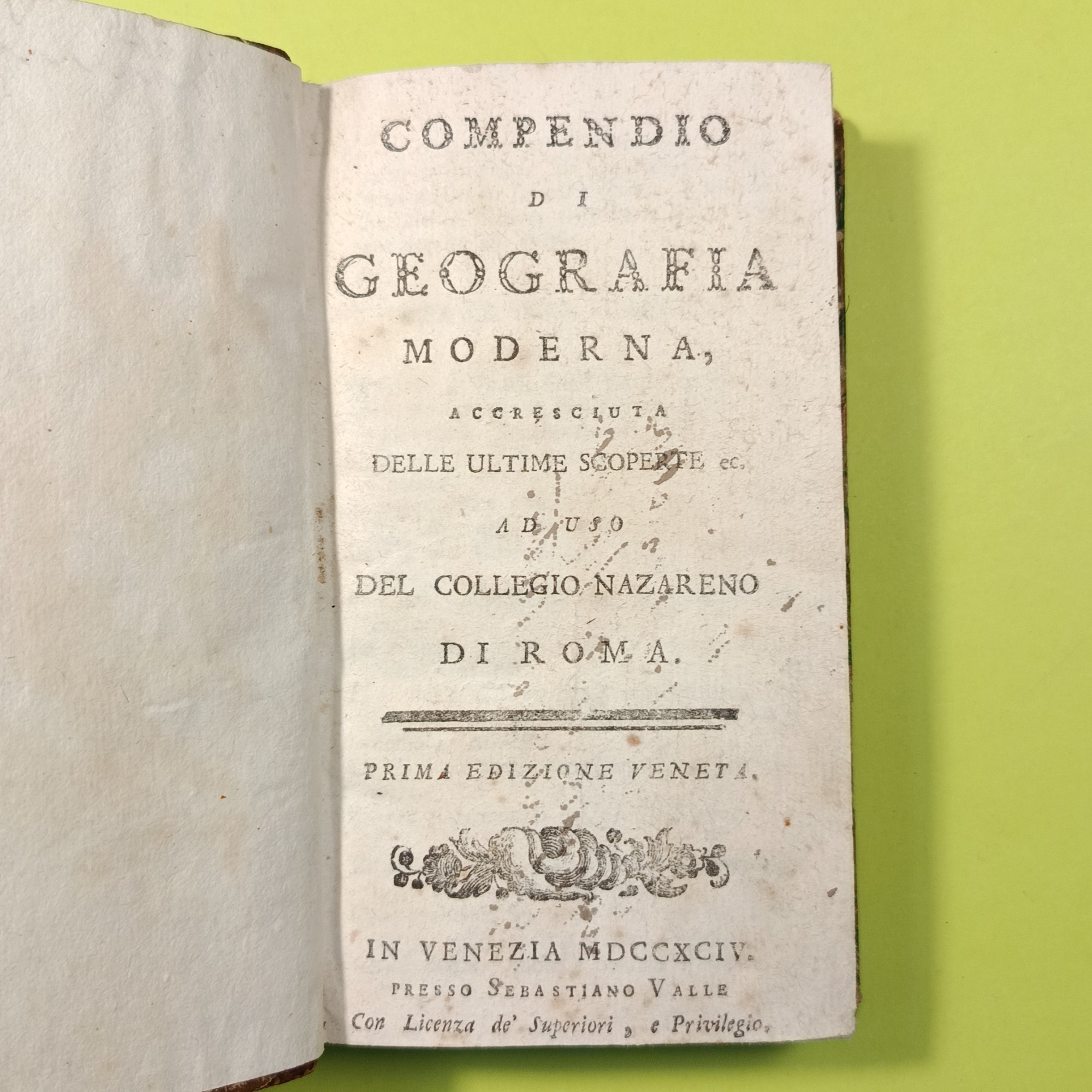 COMPENDIO DI GEOGRAFIA MODERNA