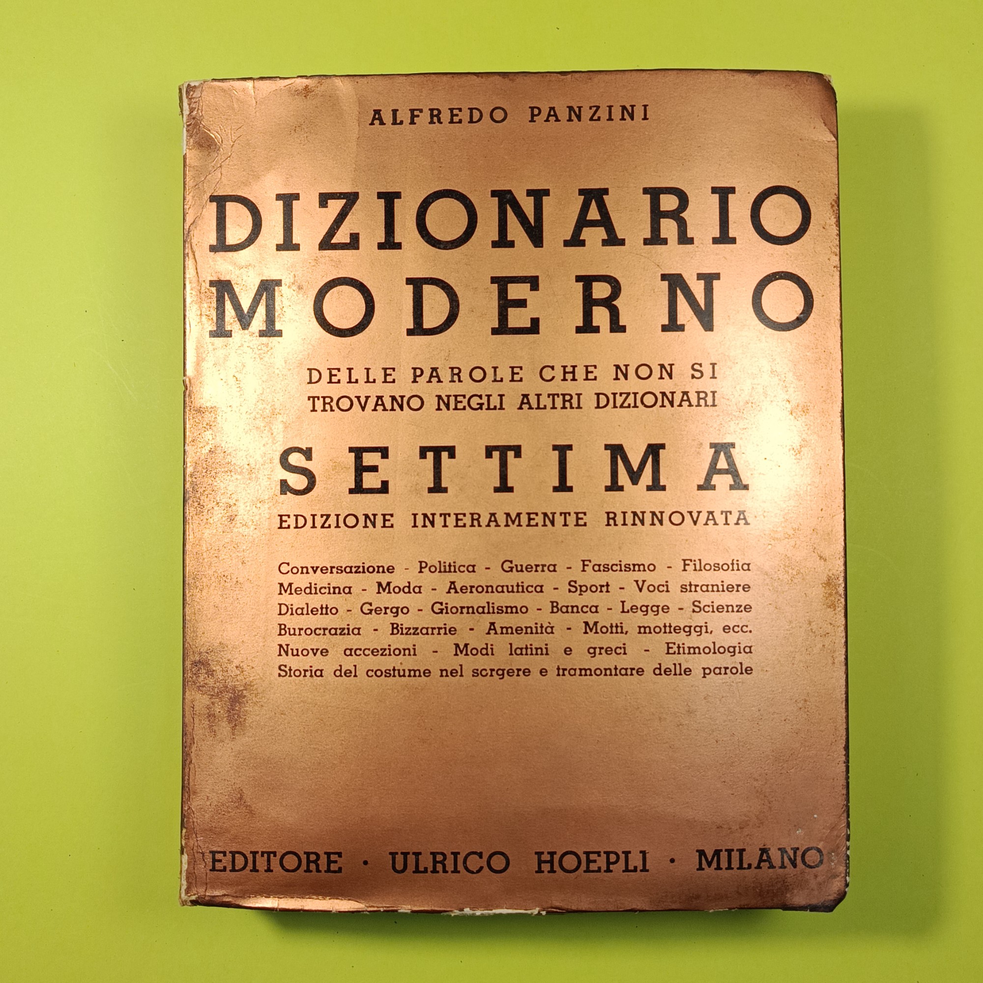 DIZIONARIO MODERNO