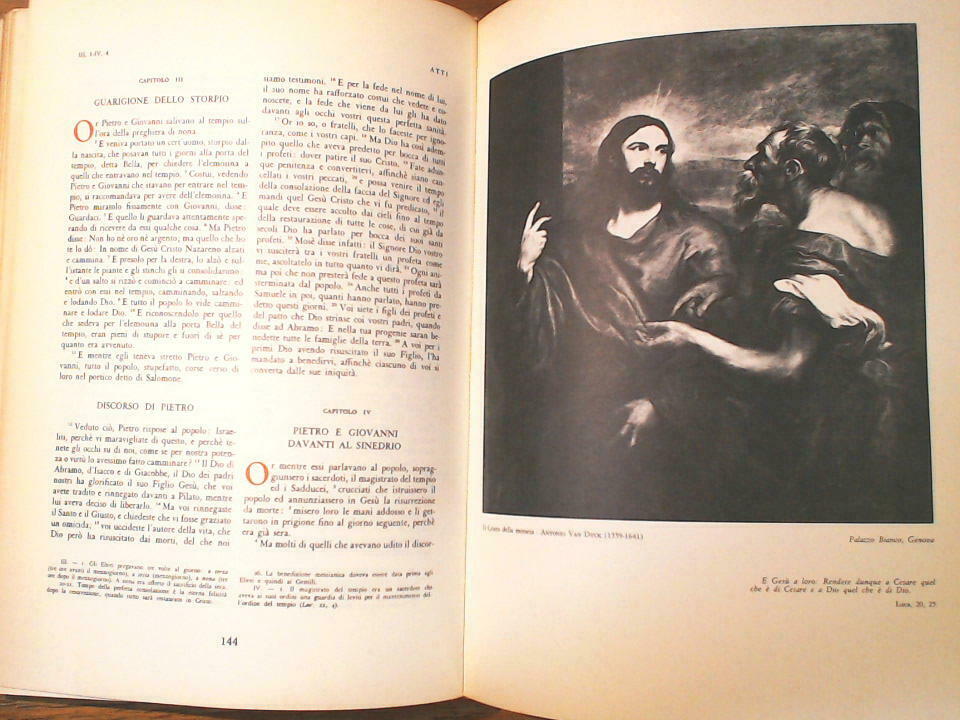 LA SACRA BIBBIA ILLUSTRATA CON RIPRODUZIONI DI CAPOLAVORI D'ARTE - immagine 3
