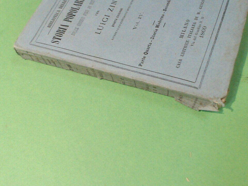STORIA POPOLARE D'ITALIA VOL IV ZINI GUIGONI 1869 - immagine 4