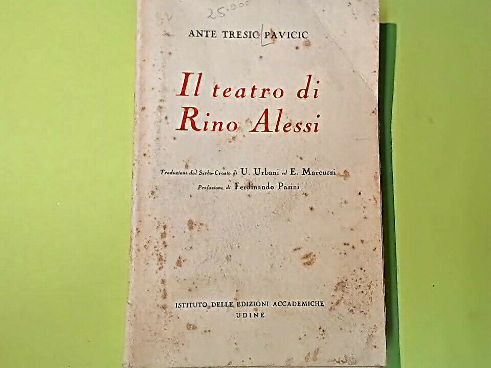 IL TEATRO DI RINO ALESSI AUTOGRAFATO