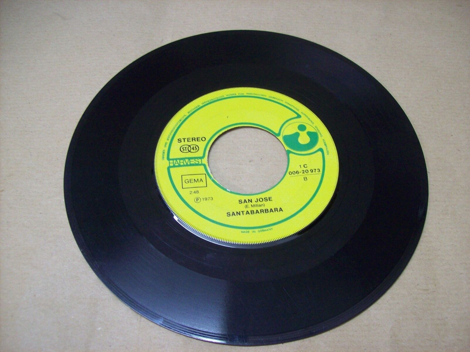 SANTABARBARA CHARLY / SAN JOSE' HARVEST 1C 006 20 973 45 GIRI 1973