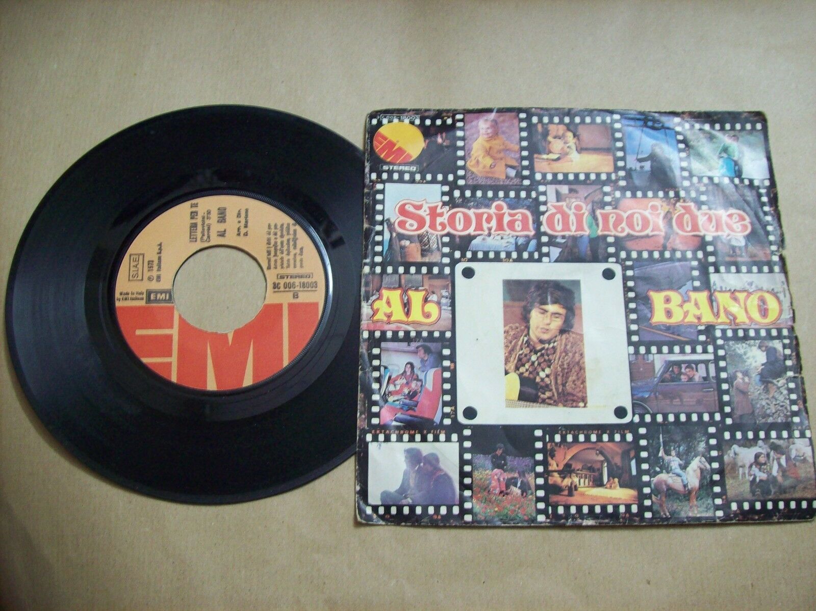 AL BANO STORIA DI NOI DUE / LETTERA PER TE EMI 3C 006 18003 45 GIRI 1973