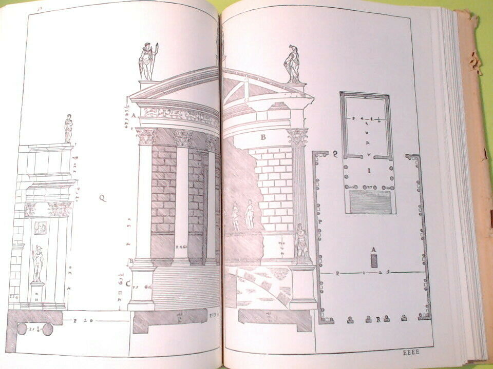 QUATTRO LIBRI DELL'ARCHITETTURA DI ANDREA PALLADIO 1570 RIPRODUZIONE HOEPLI 1968 - immagine 10