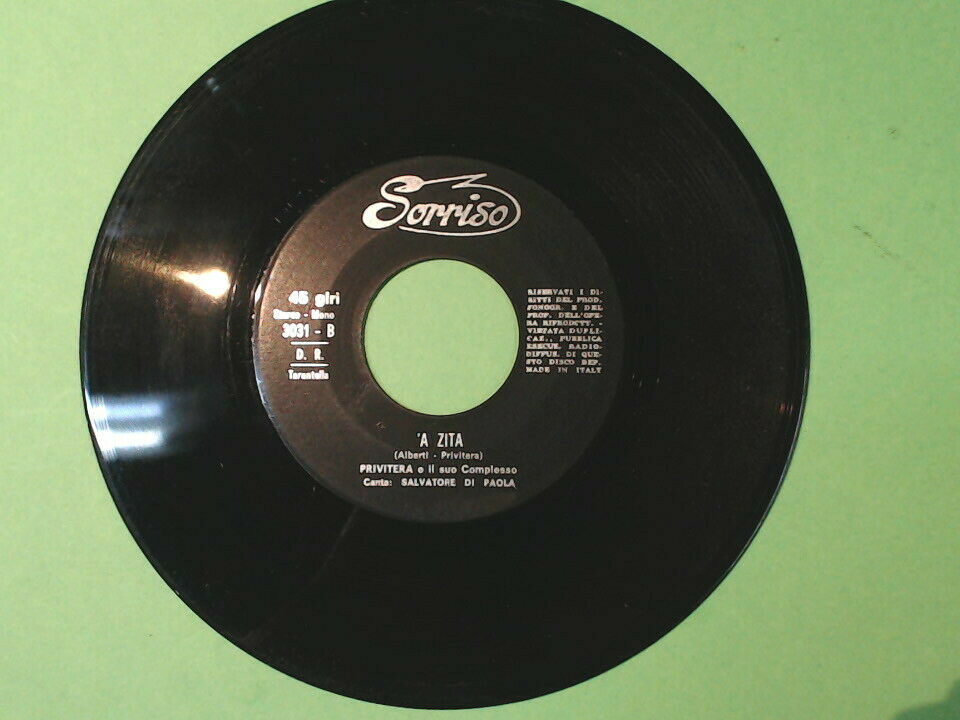 LU CARRITTERI SICILIANU 'A ZITA PRIVITERA DI PAOLA SORRISO 3031 45 GIRI - immagine 4