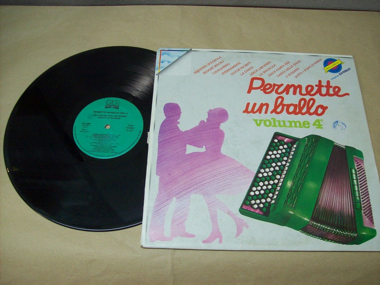 BARIMAR PERMETTE UN BALLO VOL 4 GALA RECORDS ORL 8699 33 GIRI 1984