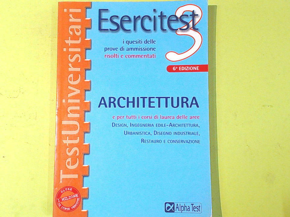 ESERCITEST 3 ARCHITETTURA ALPHA TEST - Libreria degli Studi