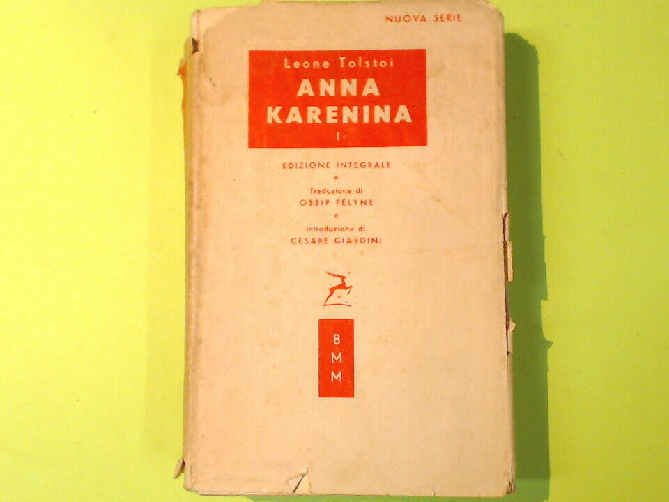 ANNA KARENINA VOL I TOLSTOI BIBLIOTECA MODERNA MONDADORI 1952