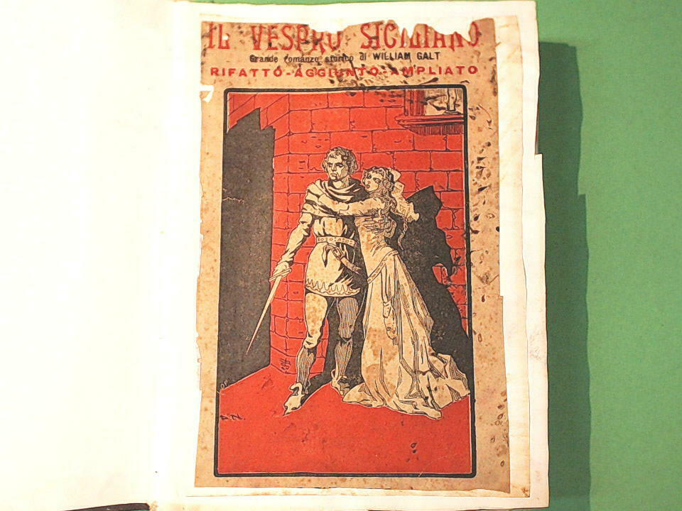 STORIA DEL VESPRO SICILIANO ROMANZO A FASCICOLI WILLIAM GALT 1915 - immagine 3