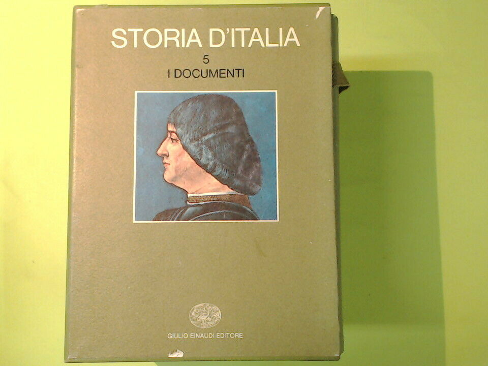 STORIA D'ITALIA 5 I DOCUMENTI 2 VOLUMI + COFANETTO EINAUDI EDITORE 1973