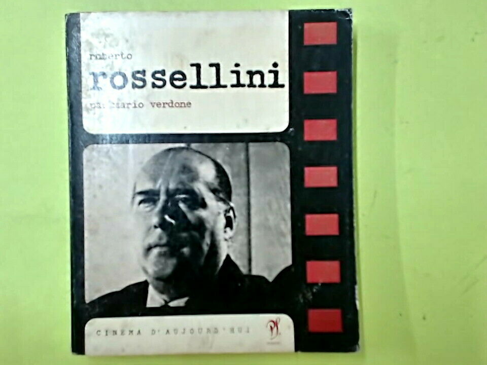 ROBERTO ROSSELLINI MARIO VERDONE CINEMA D'AUJOURD'HUI SEGHERS