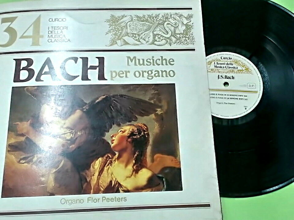 I TESORI DELLA MUSICA CLASSICA CURCIO BACH MUSICHE PER ORGANO TMC 34 33 GIRI