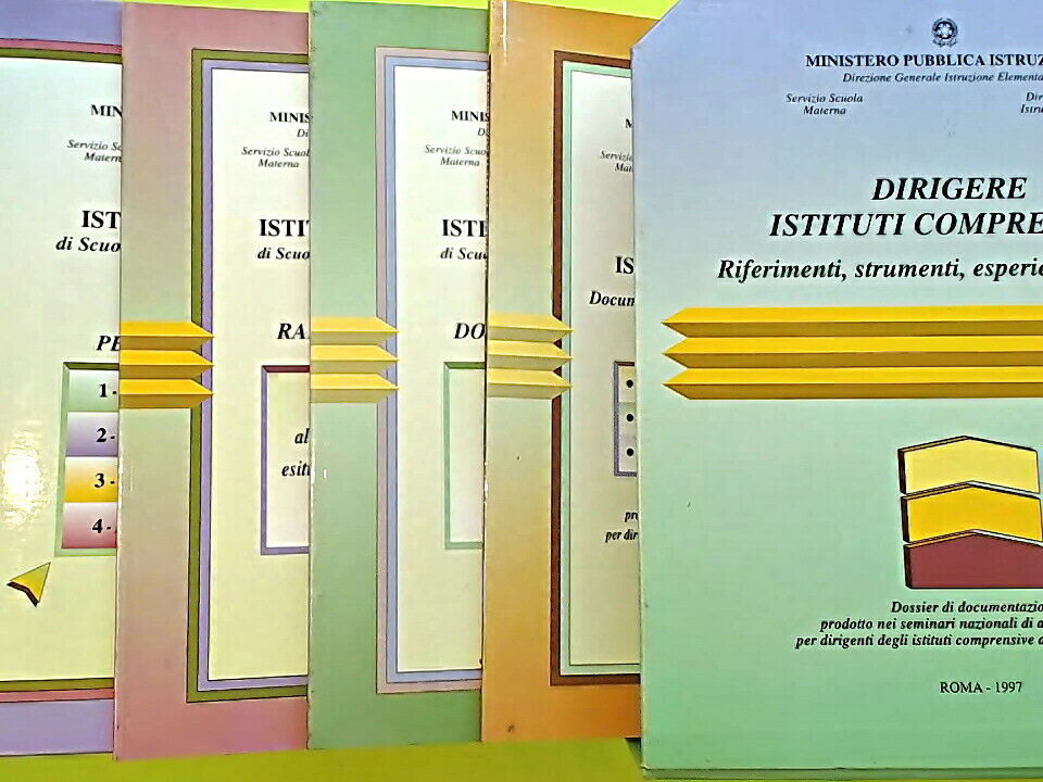 DIRIGERE ISTITUTI COMPRENSIVI MINISTERO PUBBLICA ISTRUZIONE 1997