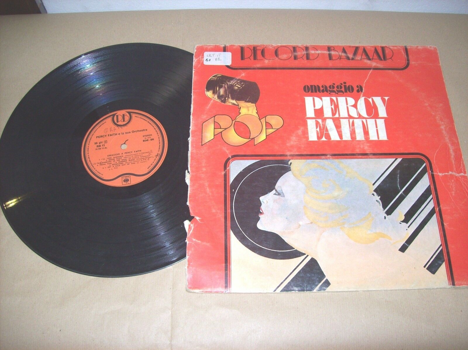 PERCY FAITH E LA SUA ORCHESTRA OMAGGIO A PERCY FAITH RB 11 33 GIRI 1976