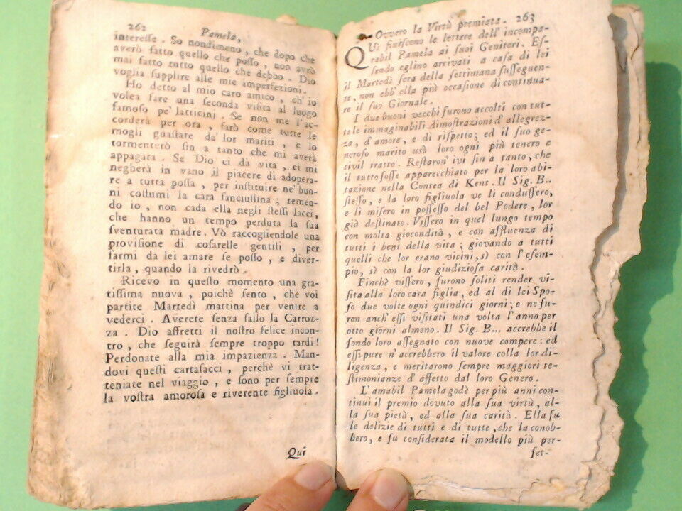 PAMELA OVVERO LA VIRTU' PREMIATA TOMO IV DI DOMENICO E MANFREDI 1756 - immagine 4