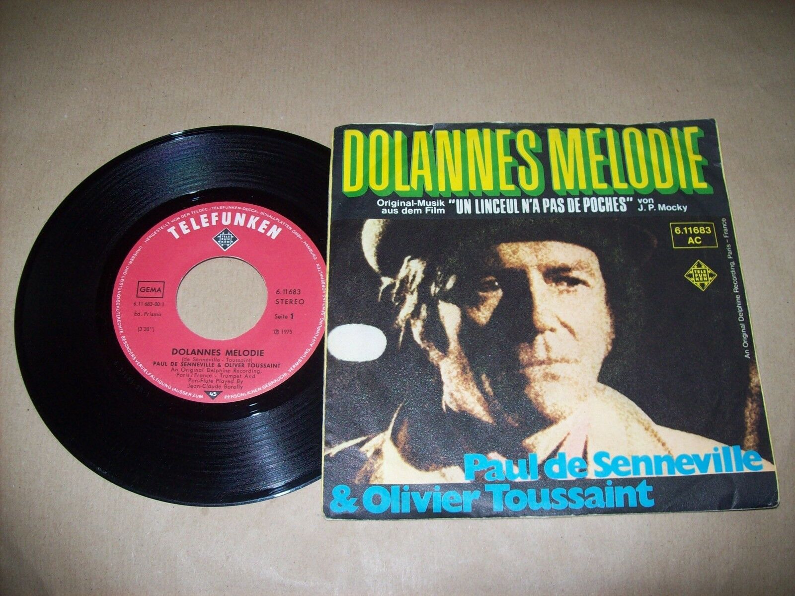 PAUL DE SENNEVILLE & OLIVER TOUSSAINT DOLANNES MELODIE TELEFUNKEN 6 11 683