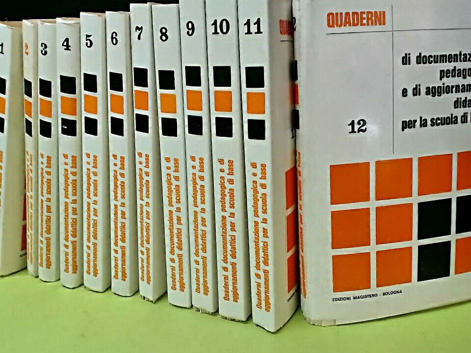 QUADERNI DOCUMENTAZIONE PEDAGOGICA E AGGIORNAMENTI SCUOLA BASE 12 VOLUMI