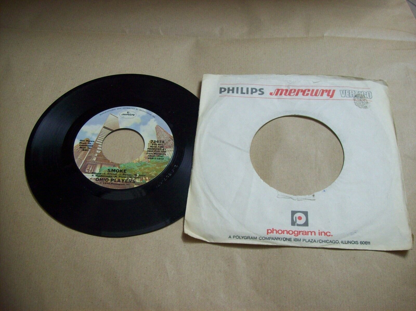 OHIO PLAYERS I WANT TO BE FREE / SMOKE MERCURY 73675 45 GIRI 1974