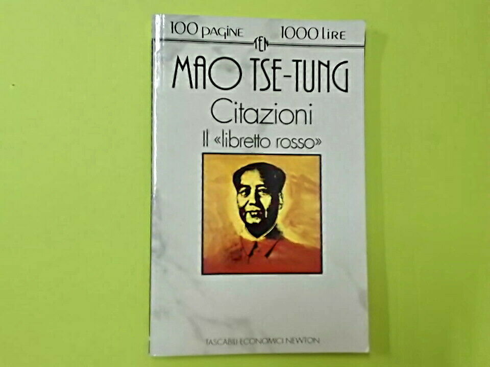 MAO TSE TUNG CITAZIONI IL LIBRETTO ROSSO TASCABILI ECONOMICI NEWTON