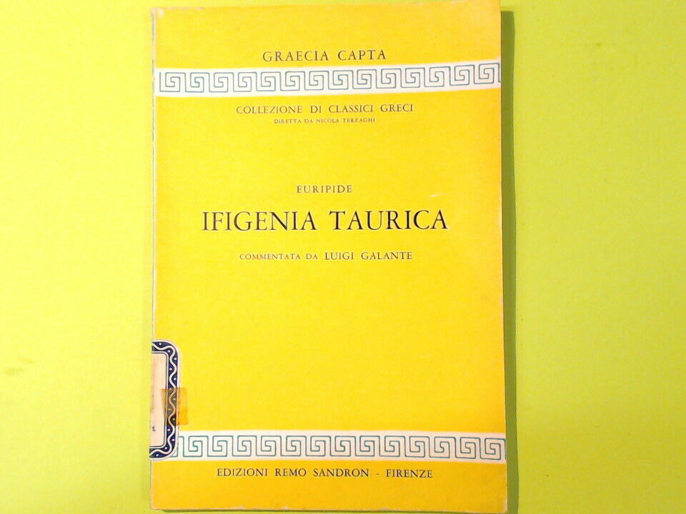 IFIGENIA TAURICA EURIPIDE REMO SANDRON