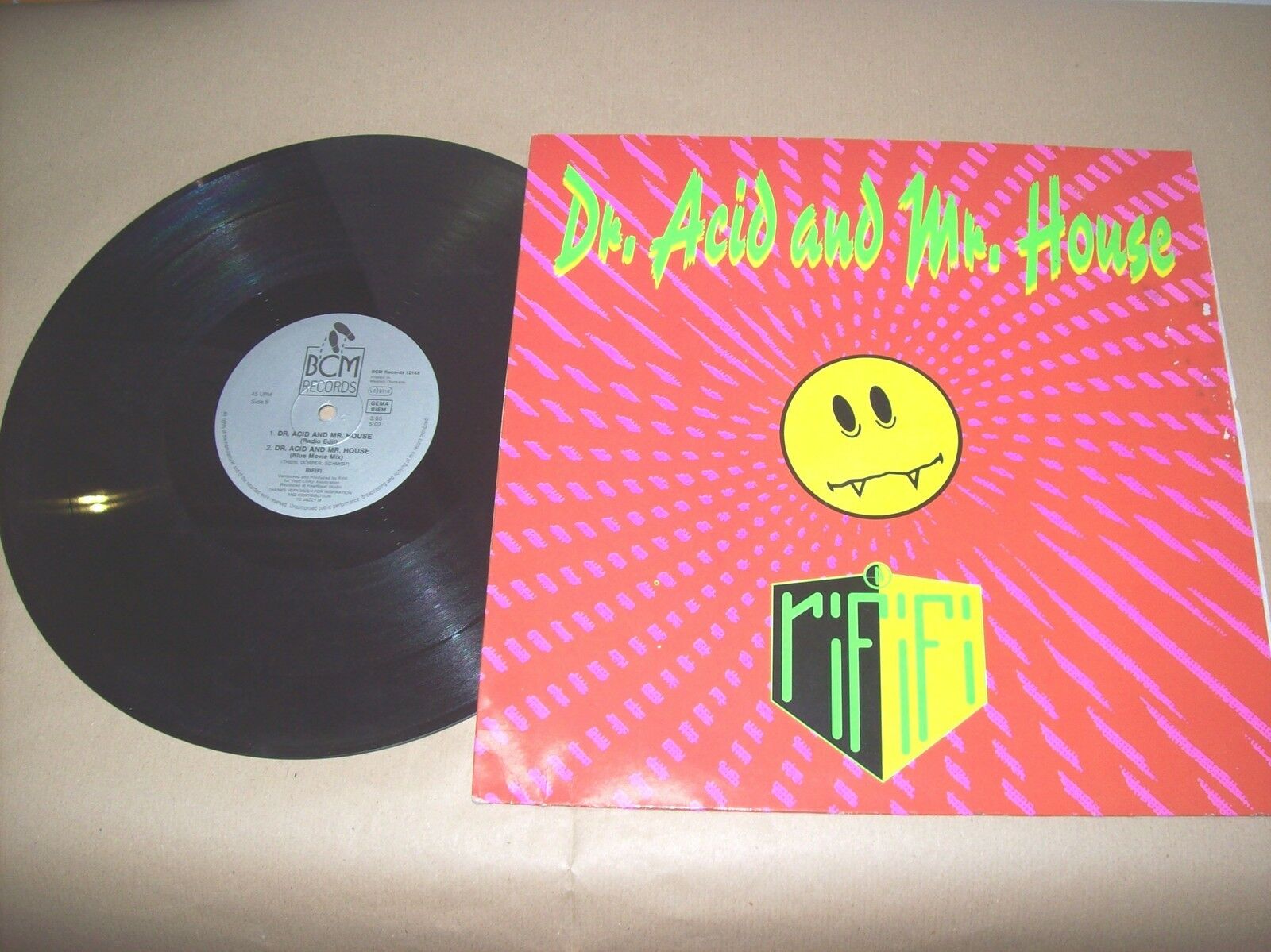 RIFIFI DR ACID AND MR HOUSE BCM RECORDS 12148 12" 45 GIRI