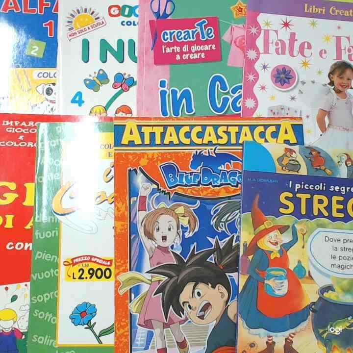 8 LIBRI ATTIVITÀ GIOCA E COLORA BUSTA 2 LIBRI DA COLORARE DIDATTICI PER BAMBINI