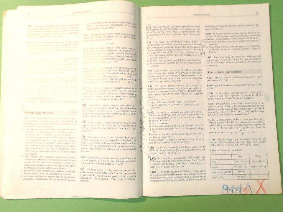 LA FISICA PER SCOPERTA ESERCIZI MANGINI MIGNOSI CEDAM 1992 - immagine 3