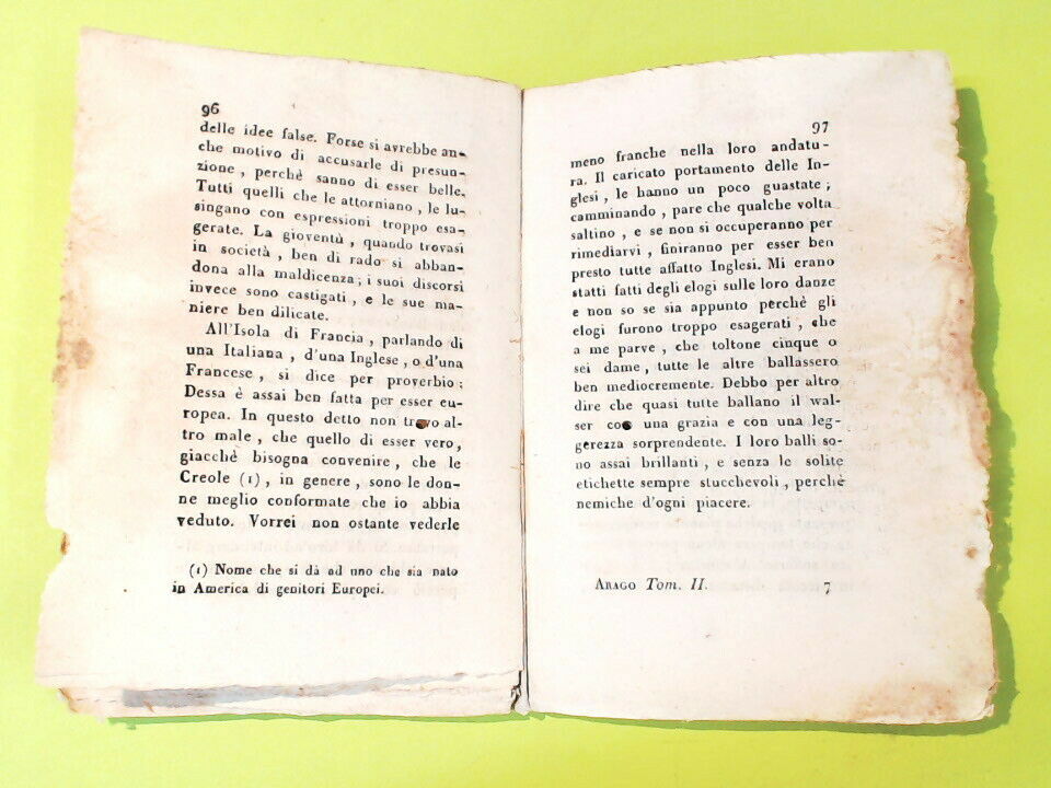PASSEGGIATA INTORNO AL MONDO ARAGO TOMO II STAMPERIA ALLIANA 1829 - immagine 4