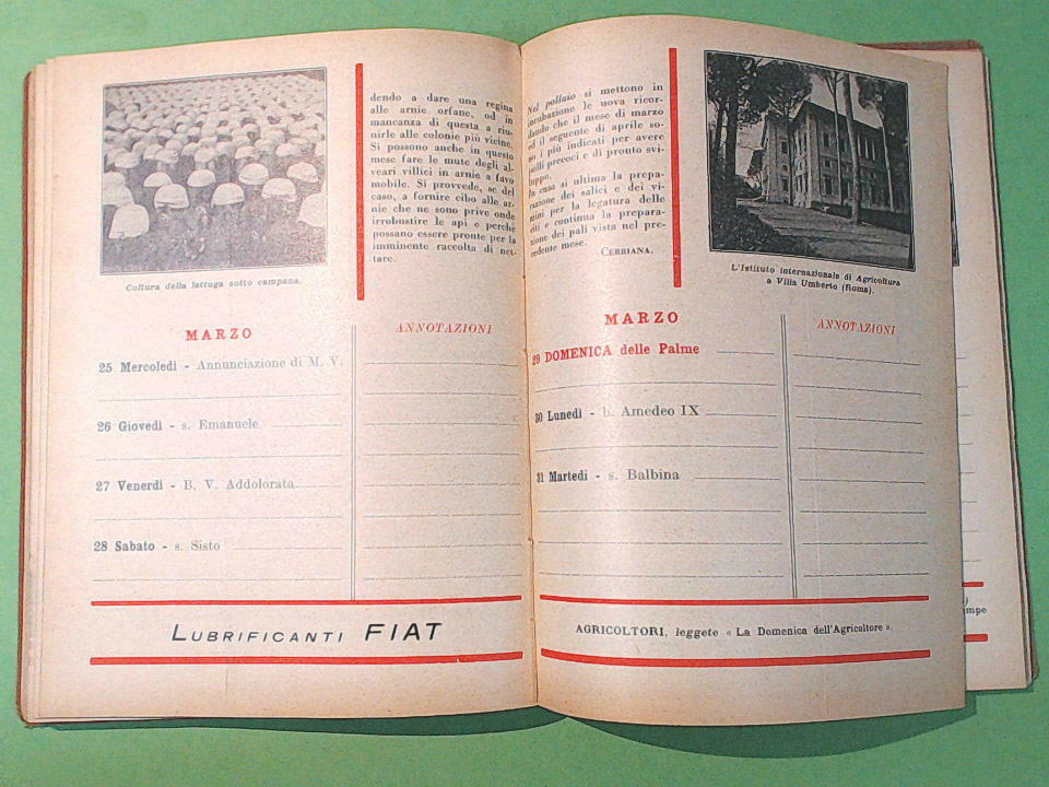 IL CALENDARIO DELL'AGRICOLTORE 1931 FIAT - immagine 3