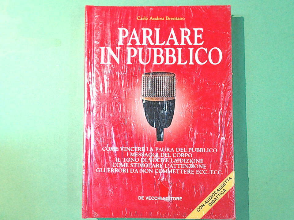 PARLARE IN PUBBLICO BRENTANO DE VECCHI CON AUDIOCASSETTA