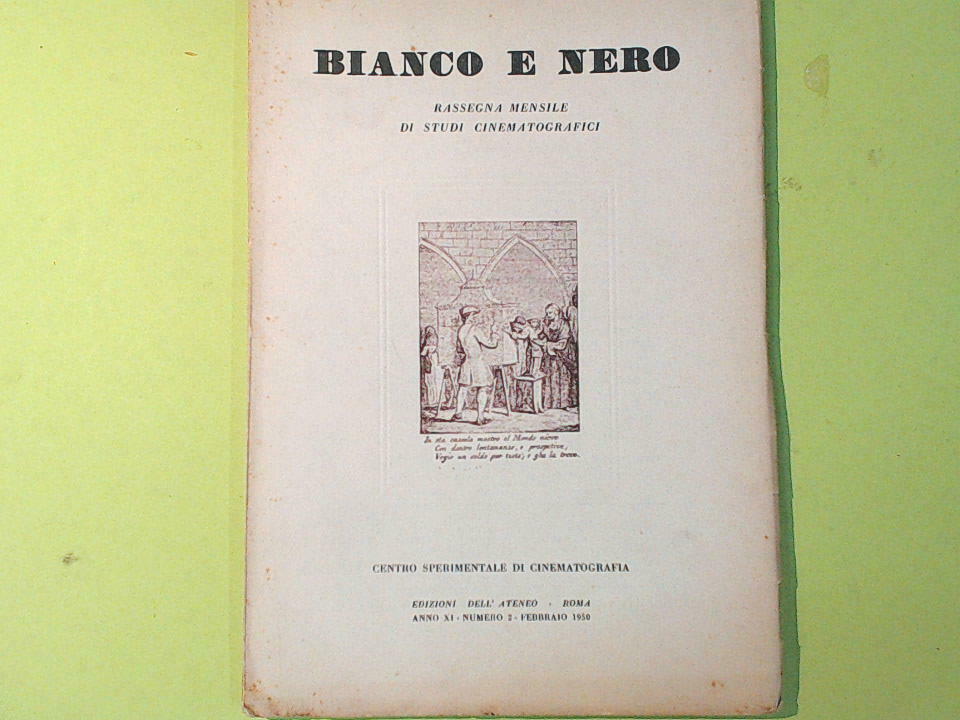 BIANCO E NERO MENSILE STUDI CINEMATOGRAFICI FEBBRAIO 1950 N 2