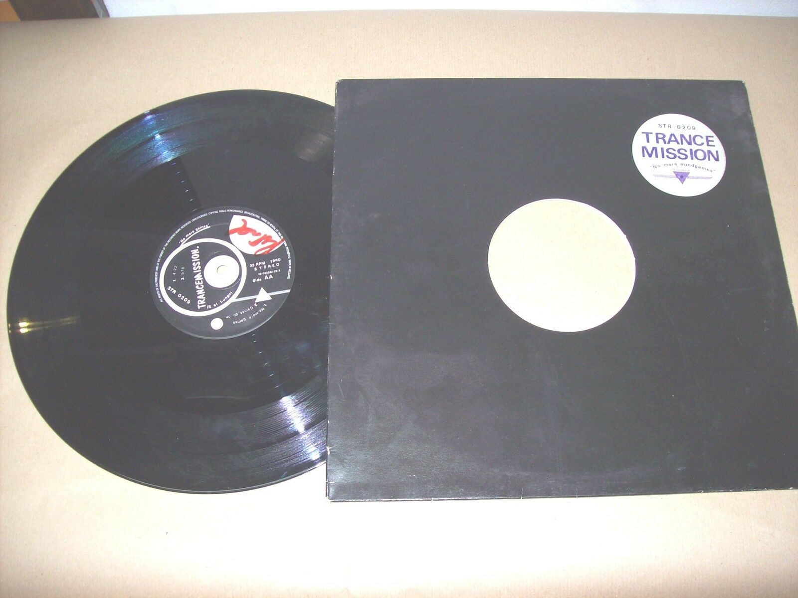 TRANCEMISSION NO MORE MINDGAMES STEALTH RECORDS STR 0209 33 GIRI