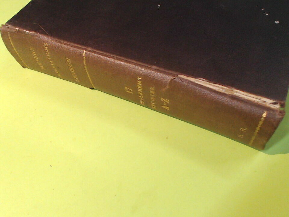 MEYERS KONVERSATIONS LEXIKON 17 A-Z SUPPLEMENT BIBLIOGRAPHISCHEN INSTITUTS 1891 - immagine 3