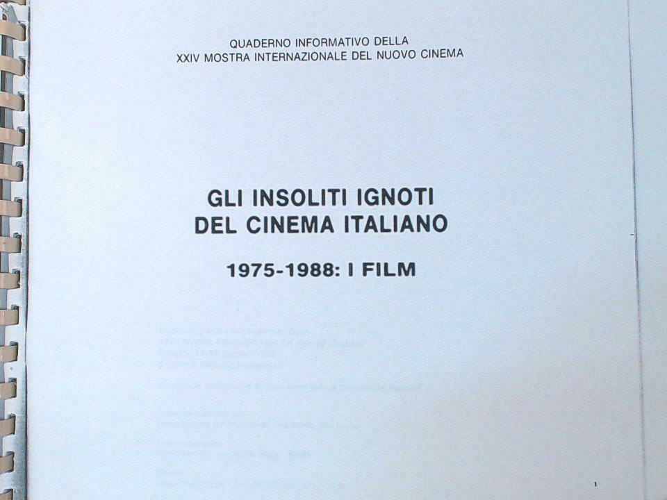 GLI INSOLITI IGNOTI DEL CINEMA ITALIANO 1975 - 1988 I FILM FOTOCOPIE - immagine 2
