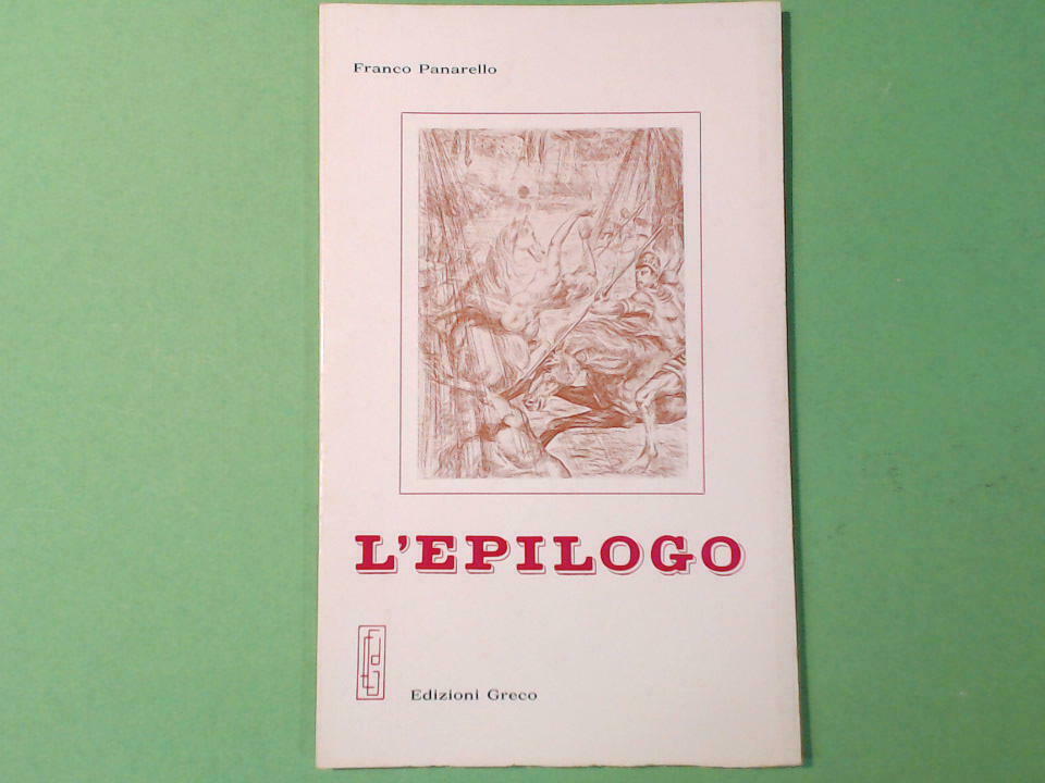 L'EPILOGO PANARELLO EDIZIONI GRECO