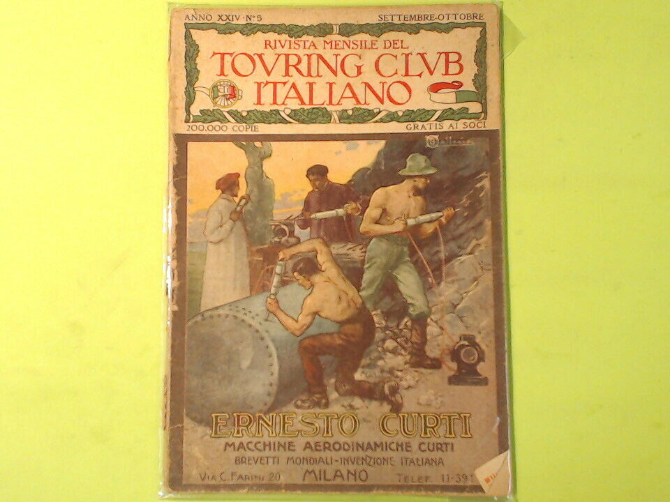 RIVISTA MENSILE TOURING CLUB ITALIANO SETTEMBRE OTTOBRE 1919 n 5