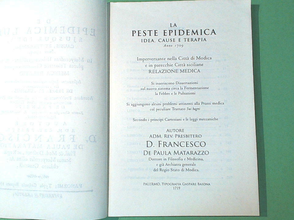 DE EPIDEMICA LUE SCIENZA MEDICA DEVOZIONE MARIANA NELLA CRISI DEL 1709 A MODICA - immagine 5