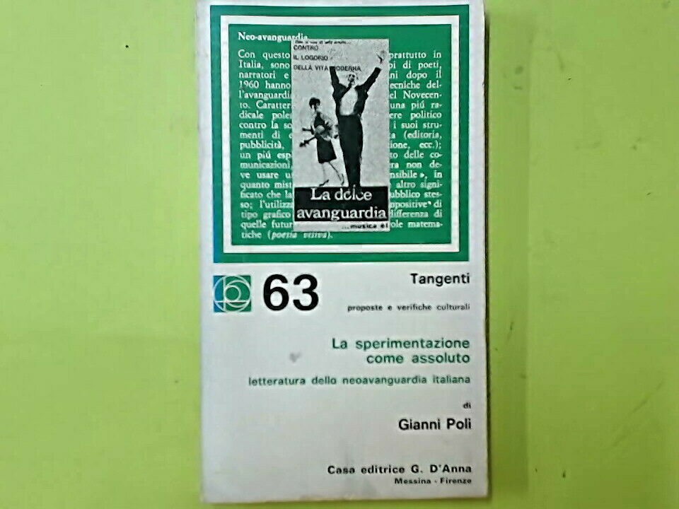LA SPERIMENTAZIONE COME ASSOLUTO POLI D'ANNA TANGENTI 63