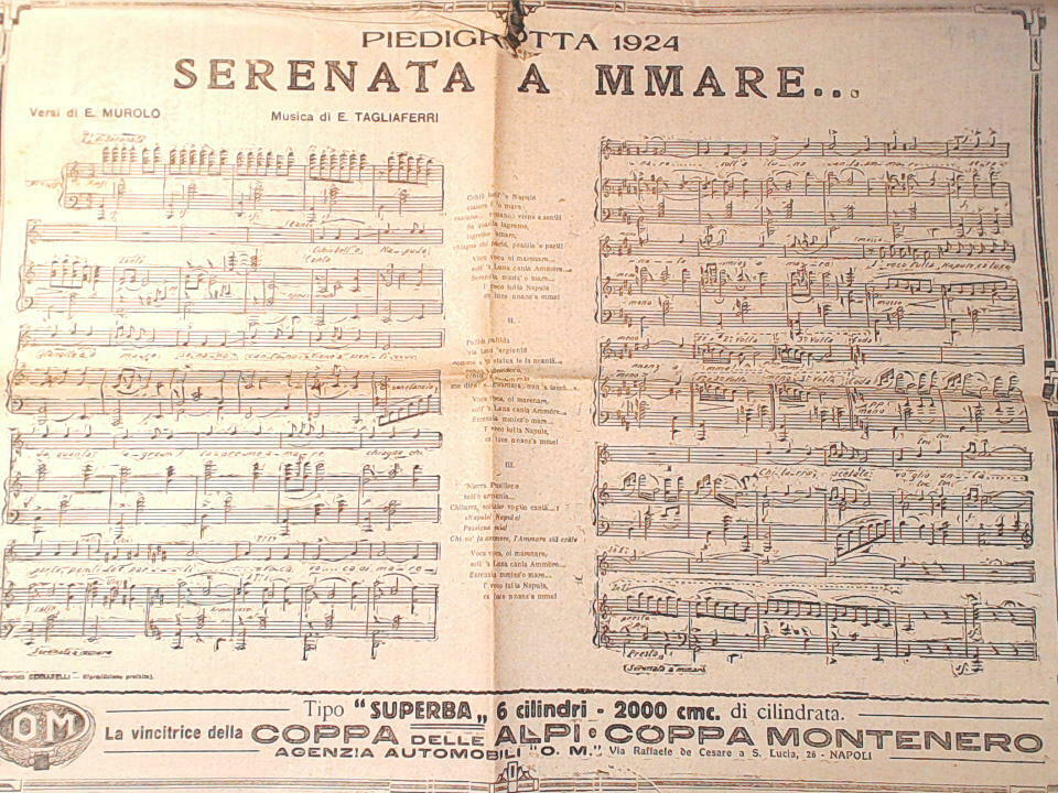 SERENATA A MMARE PIEDIGROTTA 1924